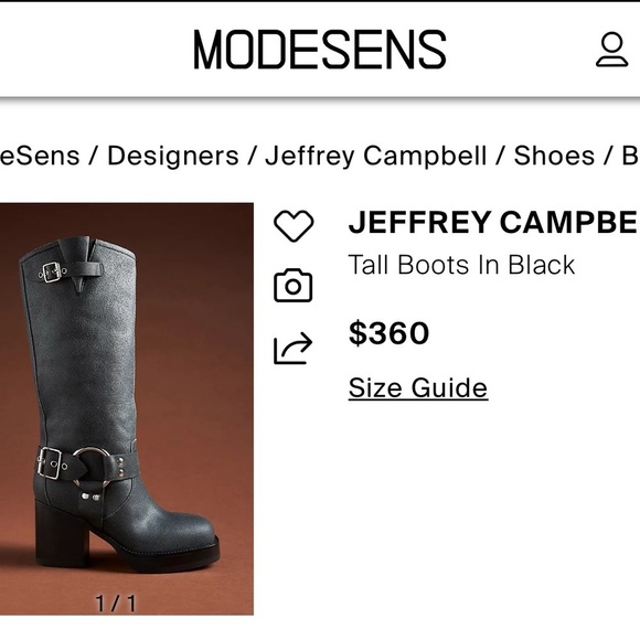 Jeffrey Campbell x Anthropologie Tall Boot Platform Western Boot Sz9.5 - Picture 15 of 16